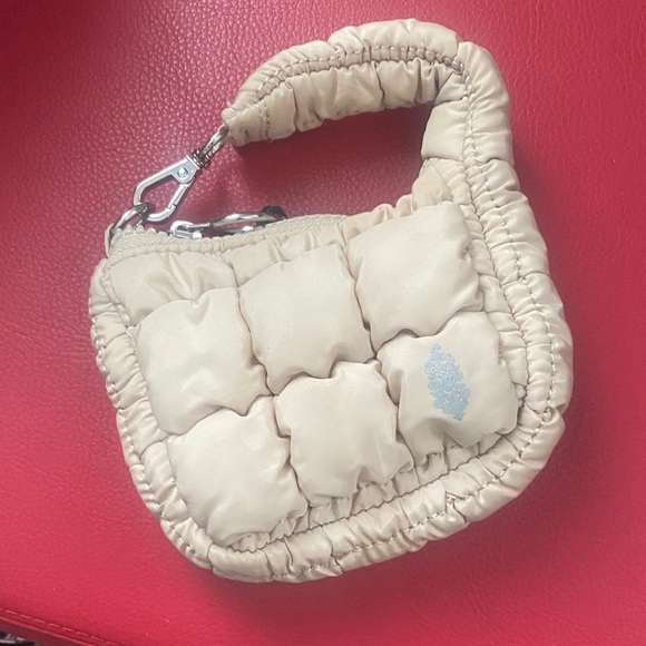 free people movement Handbags - FP Movement by Free People Beige Quilted Mini Bag